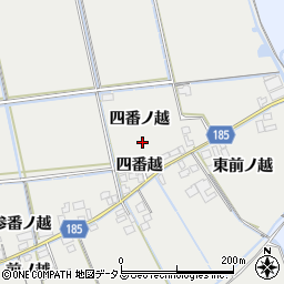徳島県鳴門市大津町徳長四番ノ越周辺の地図