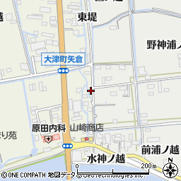 徳島県鳴門市大津町矢倉東堤9周辺の地図