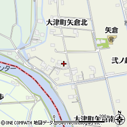 徳島県鳴門市大津町矢倉北55周辺の地図