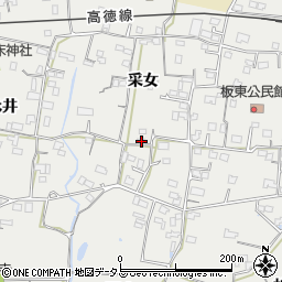 徳島県鳴門市大麻町板東采女74周辺の地図