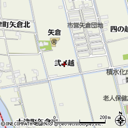 徳島県鳴門市大津町矢倉（弐ノ越）周辺の地図