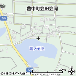 香川県三豊市豊中町笠田笠岡1791周辺の地図