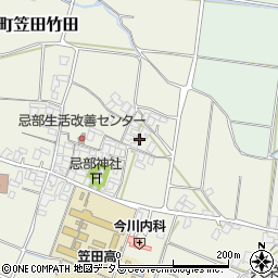 香川県三豊市豊中町笠田竹田110周辺の地図