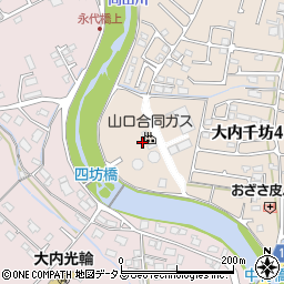 山口県山口市大内千坊4丁目7周辺の地図