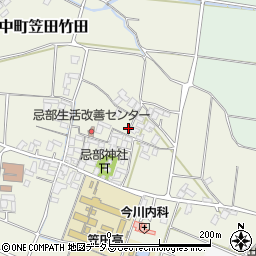 香川県三豊市豊中町笠田竹田203-3周辺の地図