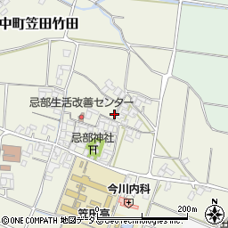 香川県三豊市豊中町笠田竹田203周辺の地図