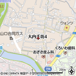 山口県山口市大内千坊4丁目9周辺の地図