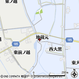 徳島県鳴門市大津町長江地蔵元6周辺の地図