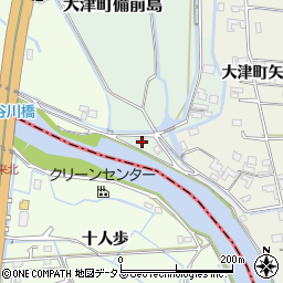 徳島県鳴門市大津町備前島374周辺の地図