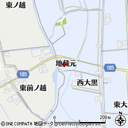 徳島県鳴門市大津町長江地蔵元周辺の地図