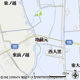 徳島県鳴門市大津町長江（地蔵元）周辺の地図