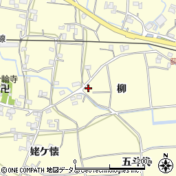 徳島県鳴門市大麻町萩原柳周辺の地図