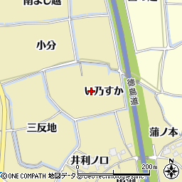徳島県鳴門市大津町大幸（い乃すか）周辺の地図