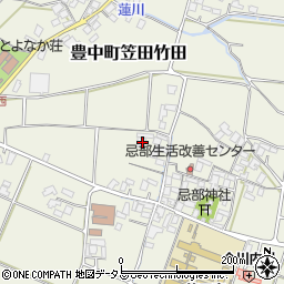 香川県三豊市豊中町笠田竹田565周辺の地図