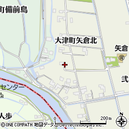 徳島県鳴門市大津町矢倉北45周辺の地図