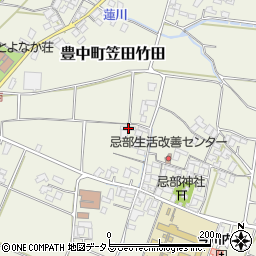香川県三豊市豊中町笠田竹田565-2周辺の地図