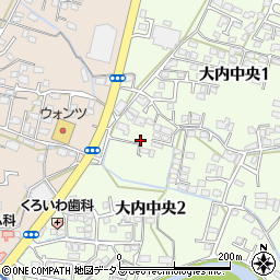 山口県山口市大内中央2丁目2周辺の地図