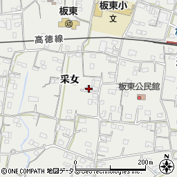 徳島県鳴門市大麻町板東采女62周辺の地図