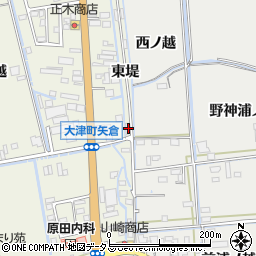 徳島県鳴門市大津町矢倉東堤15周辺の地図