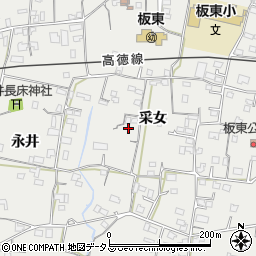 徳島県鳴門市大麻町板東采女79周辺の地図