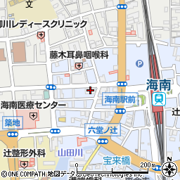 紀陽銀行海南支店 ＡＴＭ周辺の地図
