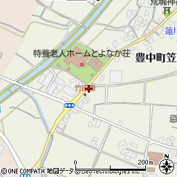 香川県三豊市豊中町笠田竹田714周辺の地図