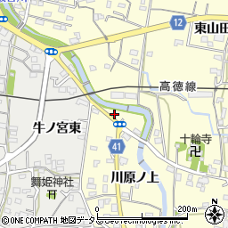 徳島県鳴門市大麻町萩原アコメン2周辺の地図