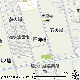 徳島県鳴門市大津町矢倉四の越周辺の地図