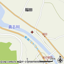 和歌山県海草郡紀美野町福田202周辺の地図