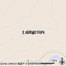 徳島県阿波市土成町宮川内周辺の地図