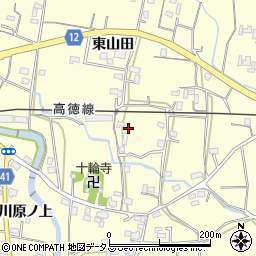 徳島県鳴門市大麻町萩原アコメン46周辺の地図