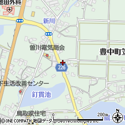 香川県三豊市豊中町笠田笠岡1712周辺の地図