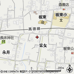 徳島県鳴門市大麻町板東采女56周辺の地図