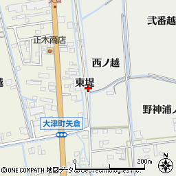 徳島県鳴門市大津町矢倉東堤114周辺の地図