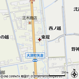 徳島県鳴門市大津町矢倉六ノ越周辺の地図