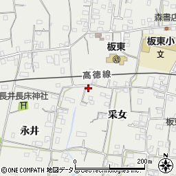 徳島県鳴門市大麻町板東采女52周辺の地図