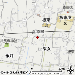 徳島県鳴門市大麻町板東采女51周辺の地図