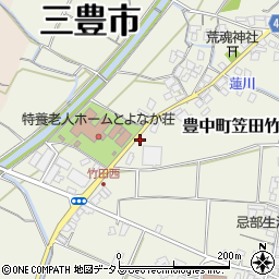 香川県三豊市豊中町笠田竹田620周辺の地図