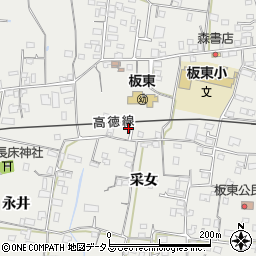 徳島県鳴門市大麻町板東采女27周辺の地図