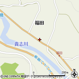 和歌山県海草郡紀美野町福田207周辺の地図
