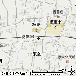 徳島県鳴門市大麻町板東采女26-2周辺の地図