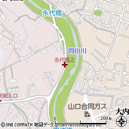 永代橋上周辺の地図