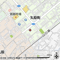 西京銀行湯田支店周辺の地図