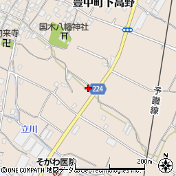 香川県三豊市豊中町下高野1229周辺の地図