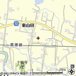 徳島県鳴門市大麻町萩原東山田18周辺の地図