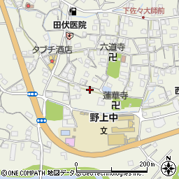 和歌山県海草郡紀美野町下佐々636-2周辺の地図