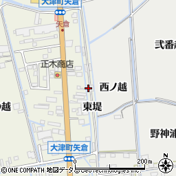 徳島県鳴門市大津町矢倉東堤34周辺の地図