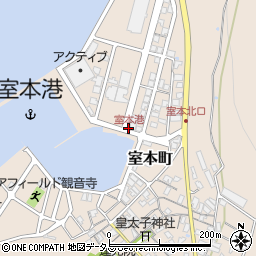 室本港周辺の地図