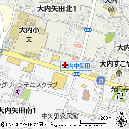 道とん堀山口大内店周辺の地図