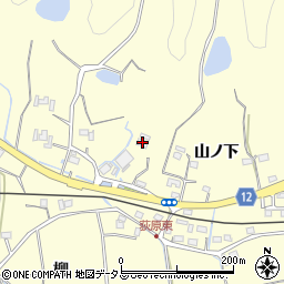 徳島県鳴門市大麻町萩原山ノ下77周辺の地図